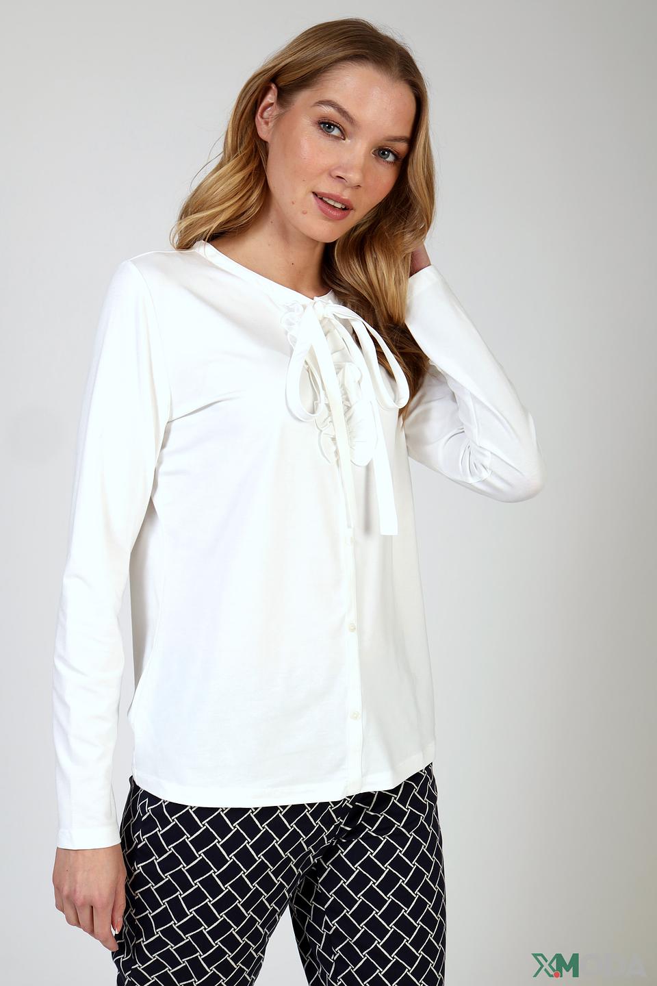 Блуза Taifun с завязками белая