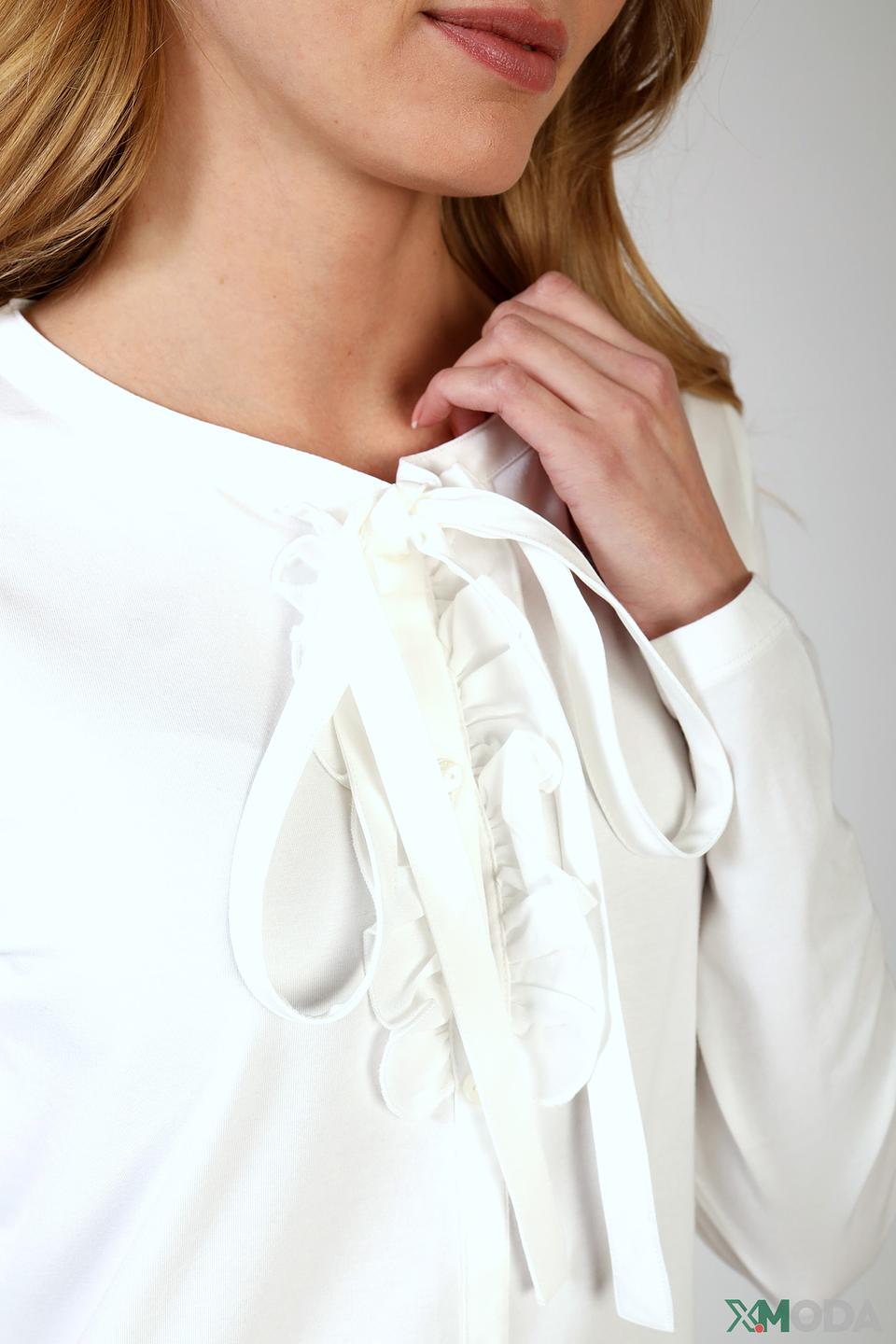 Блуза Taifun с завязками белая