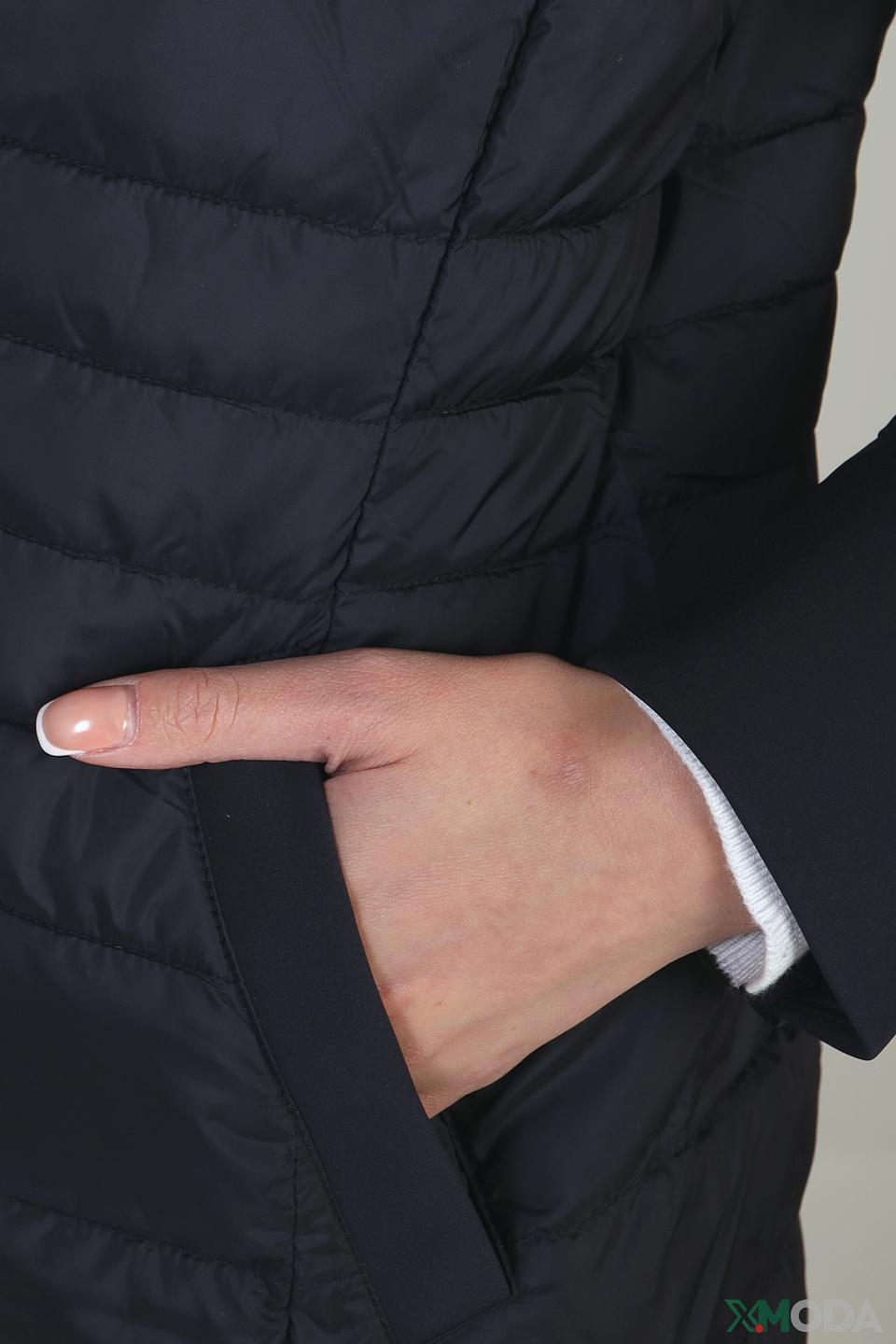 Пальто s.Oliver стеганое черное