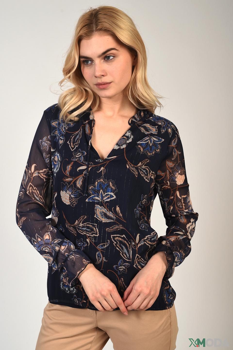 Блуза Bianca с цветочным принтом