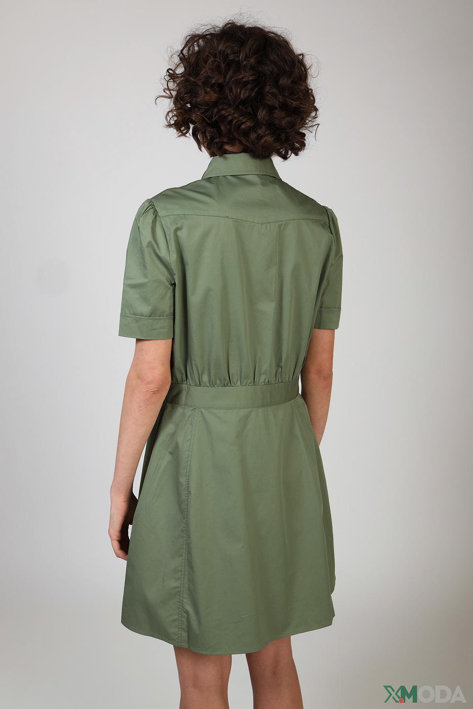 Платье Guess хаки с карманами
