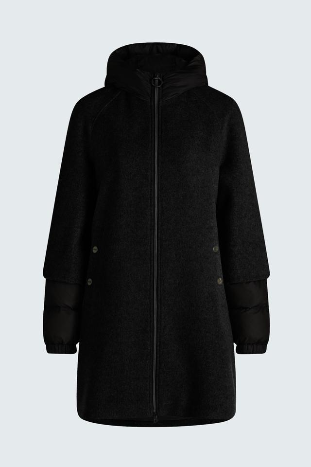 Черное пальто со стегаными деталями Betty Barclay outdoor