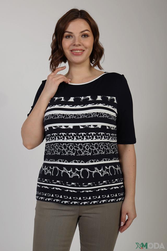 Блуза Lebek с геометрическим принтом