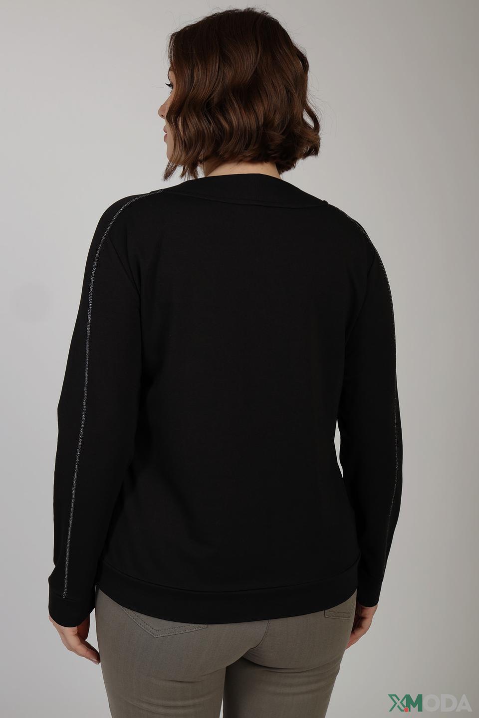 Футболка Rabe collection с декором чёрная