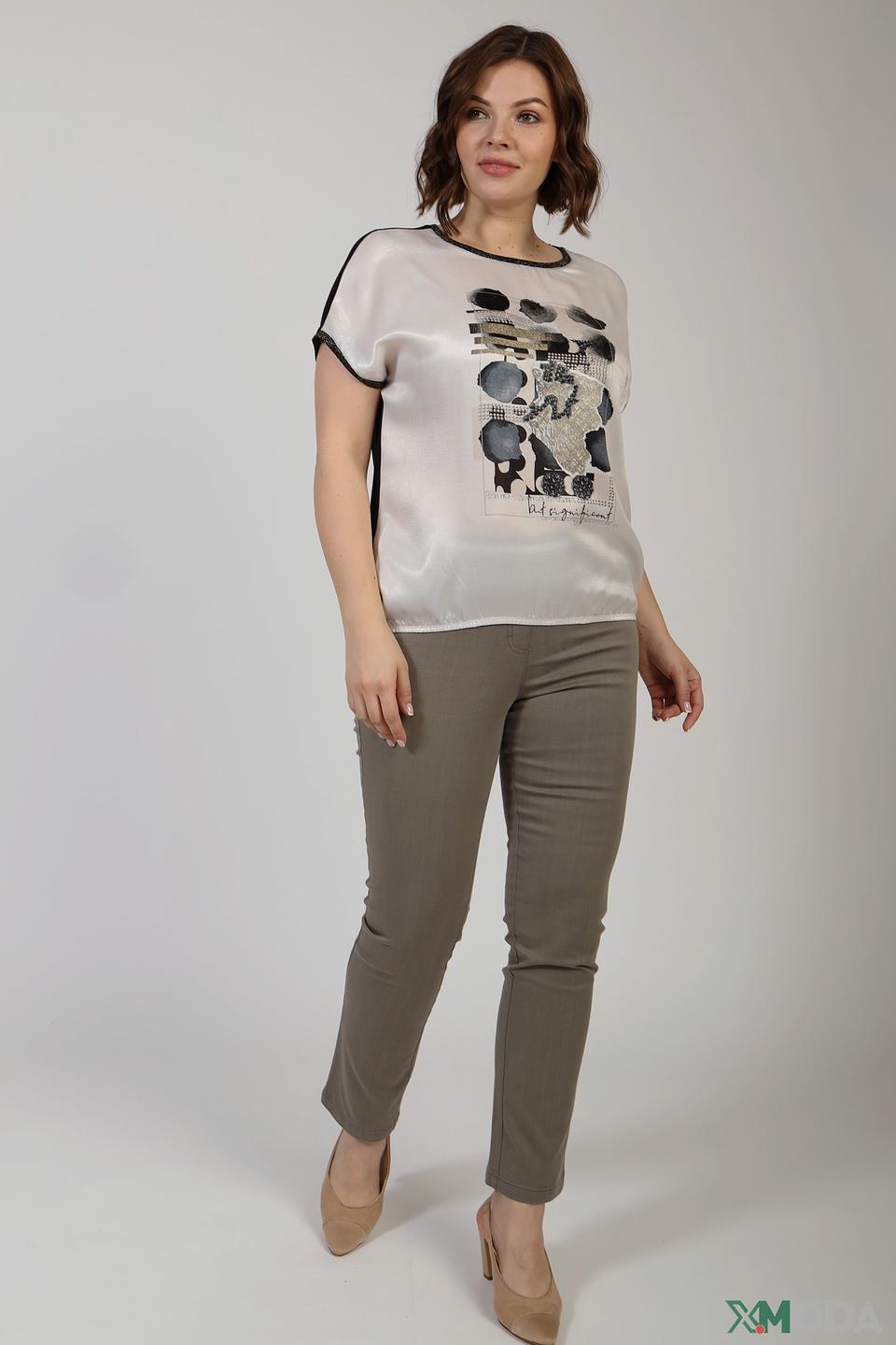 Футболка Thomas Rabe с принтом бежевая