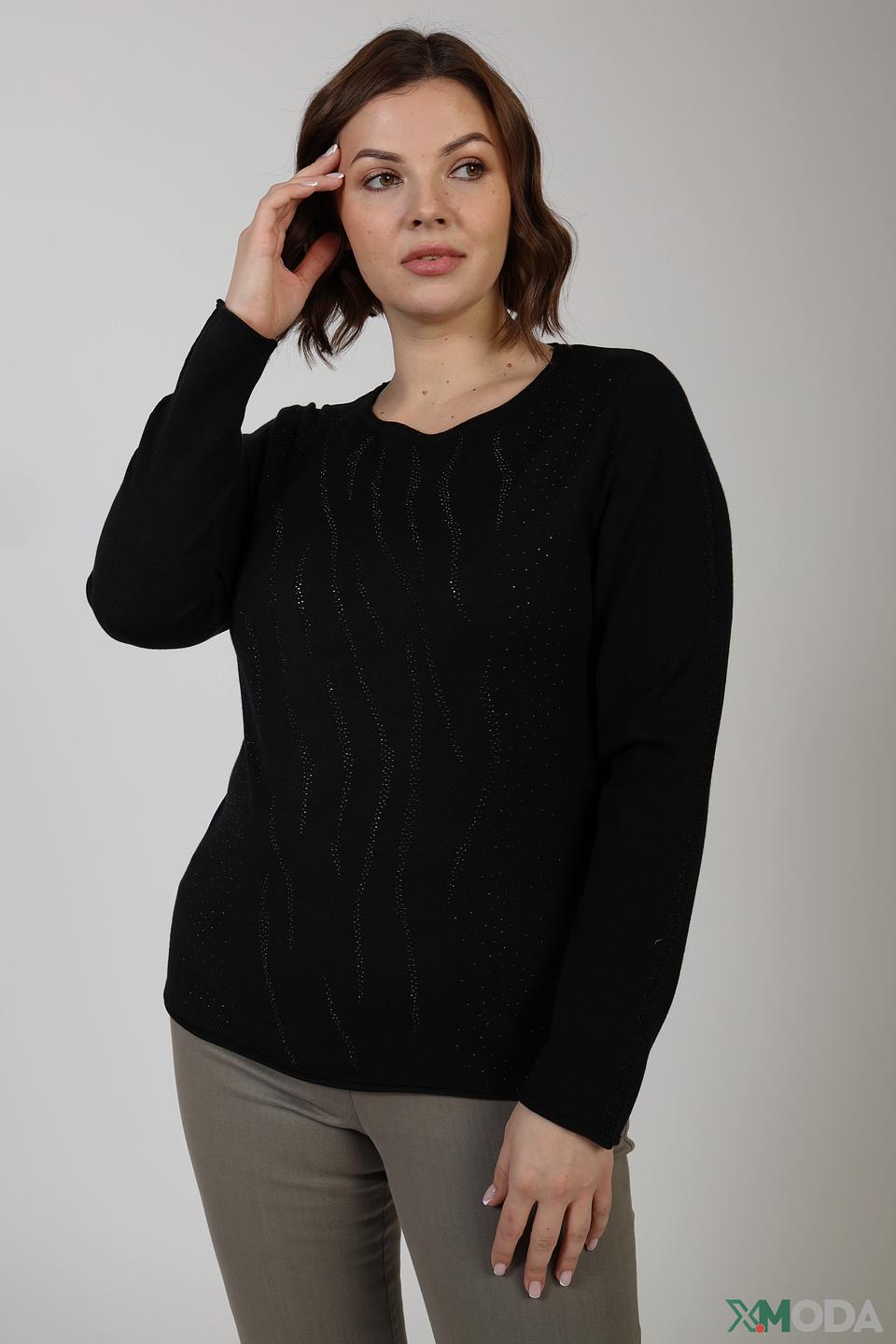 Пуловер Thomas Rabe чёрный с пайетками