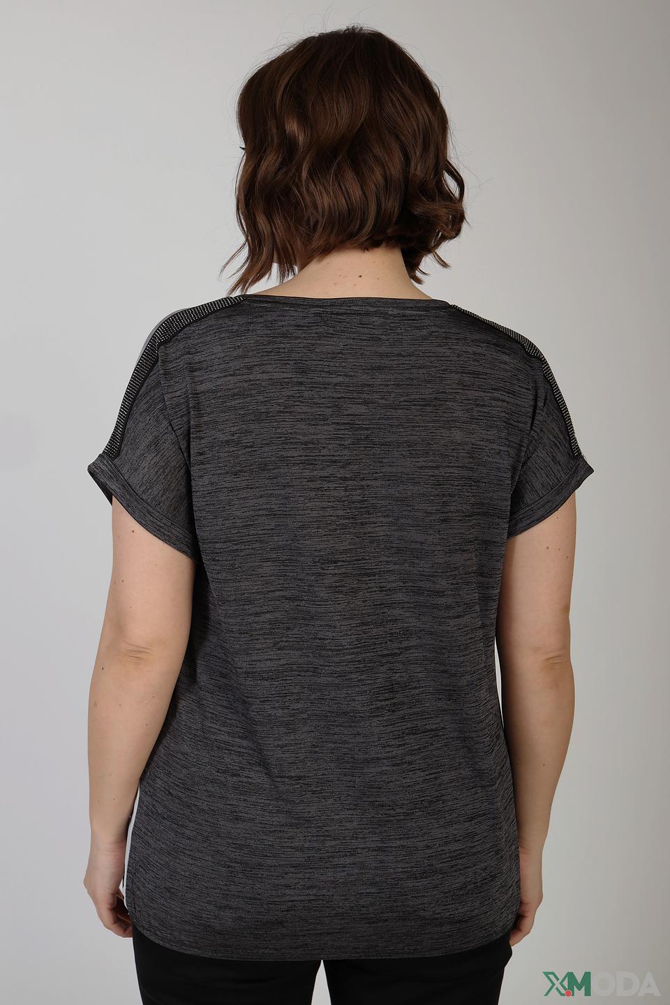 Футболка Via Appia с принтом серый