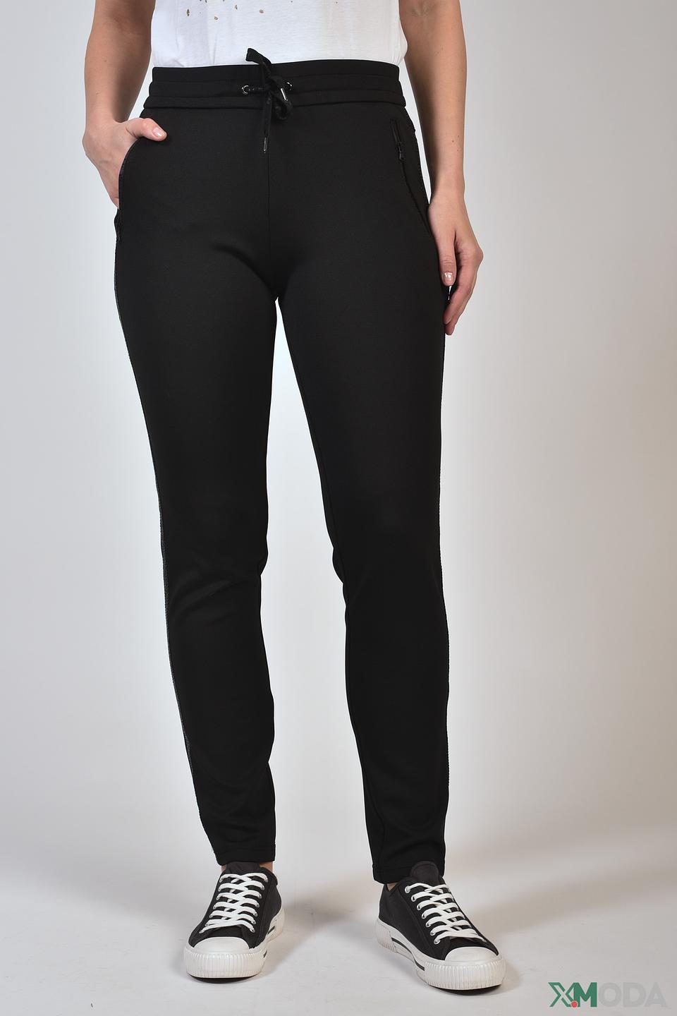 Брюки Lecomte чёрные с манжетами