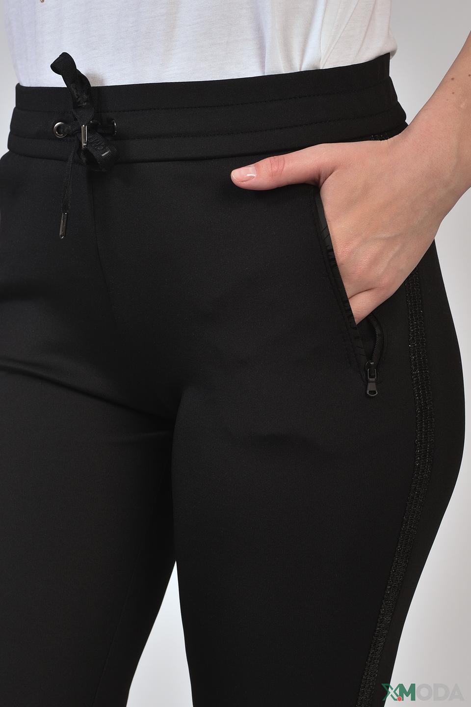 Брюки Lecomte чёрные с манжетами