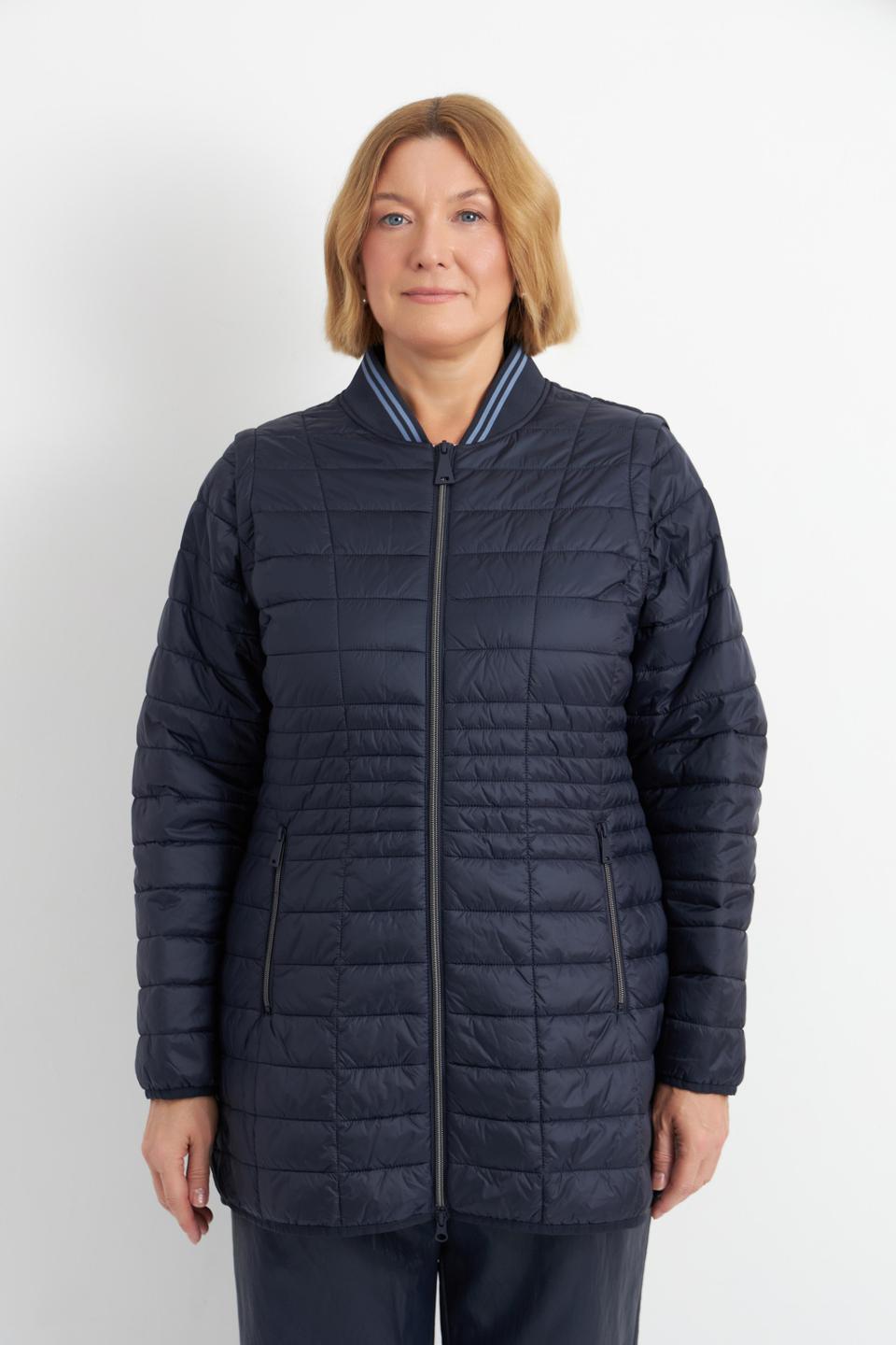 Тёмно-синее пальто с капюшоном Betty Barclay outdoor