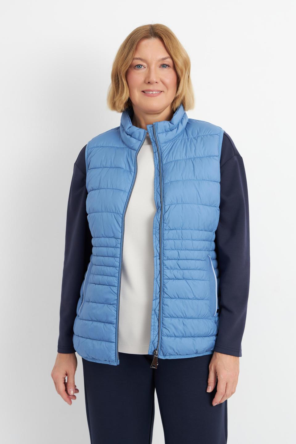 Голубой стеганый жилет Betty Barclay outdoor