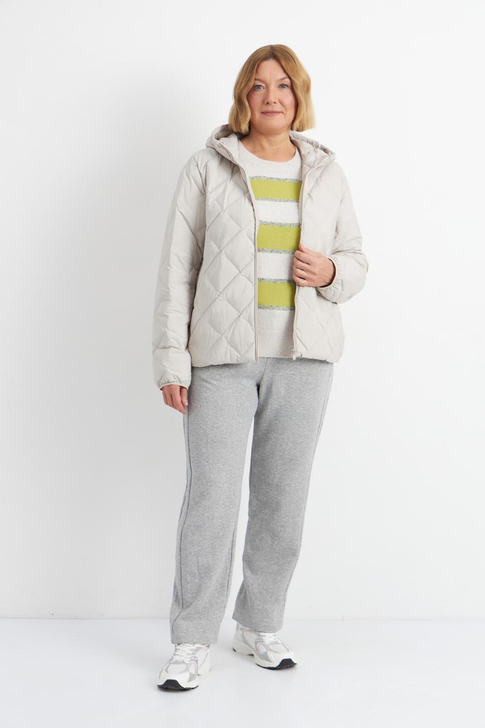 Куртка Betty Barclay outdoor с ромбовидной стёжкой бежевого цвета