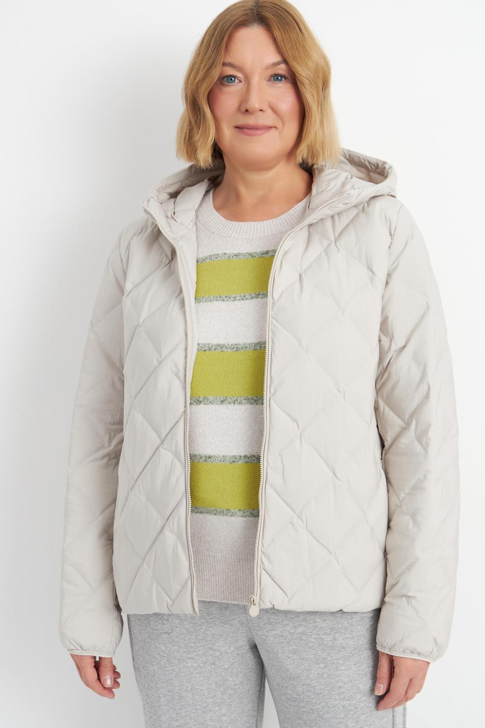 Куртка Betty Barclay outdoor с ромбовидной стёжкой бежевого цвета