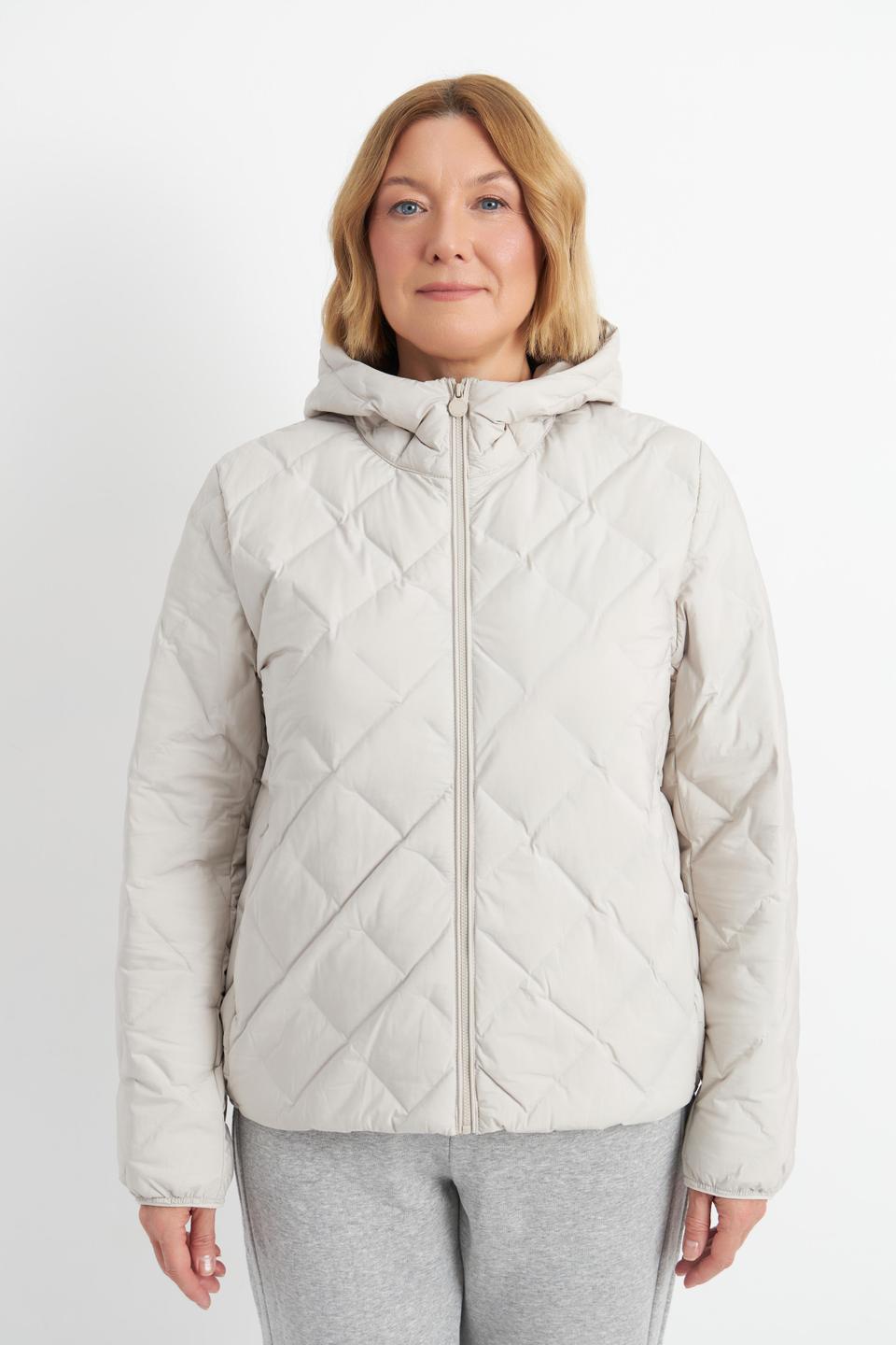 Куртка Betty Barclay outdoor с ромбовидной стёжкой бежевого цвета