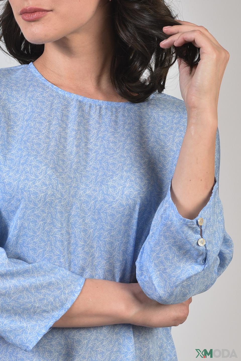 Блуза Gerry Weber EDITION голубая с принтом