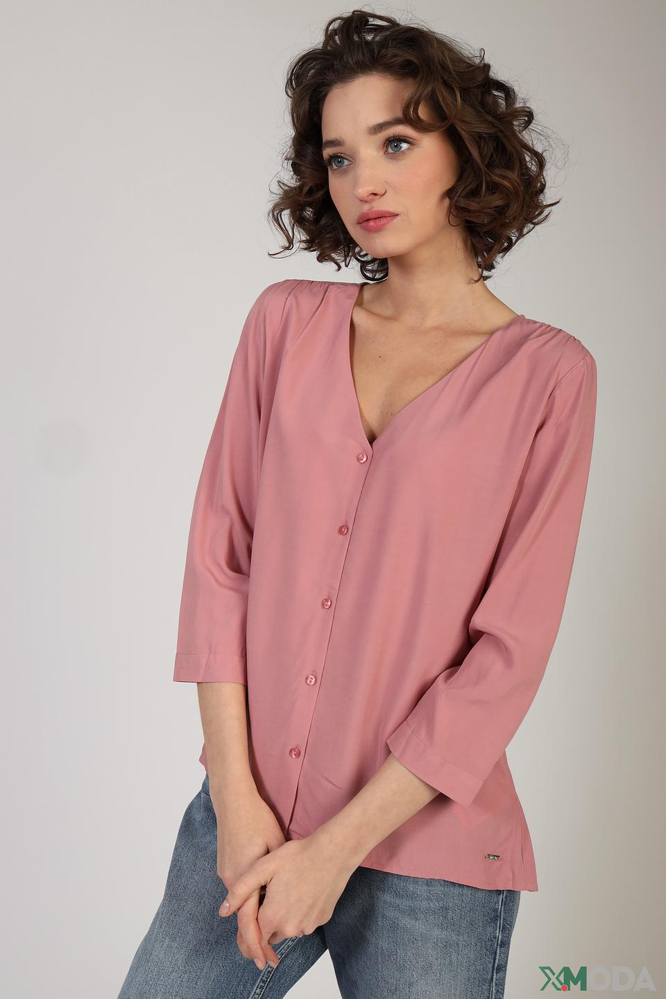 Блуза Tom Tailor розовая с 3/4 рукавом