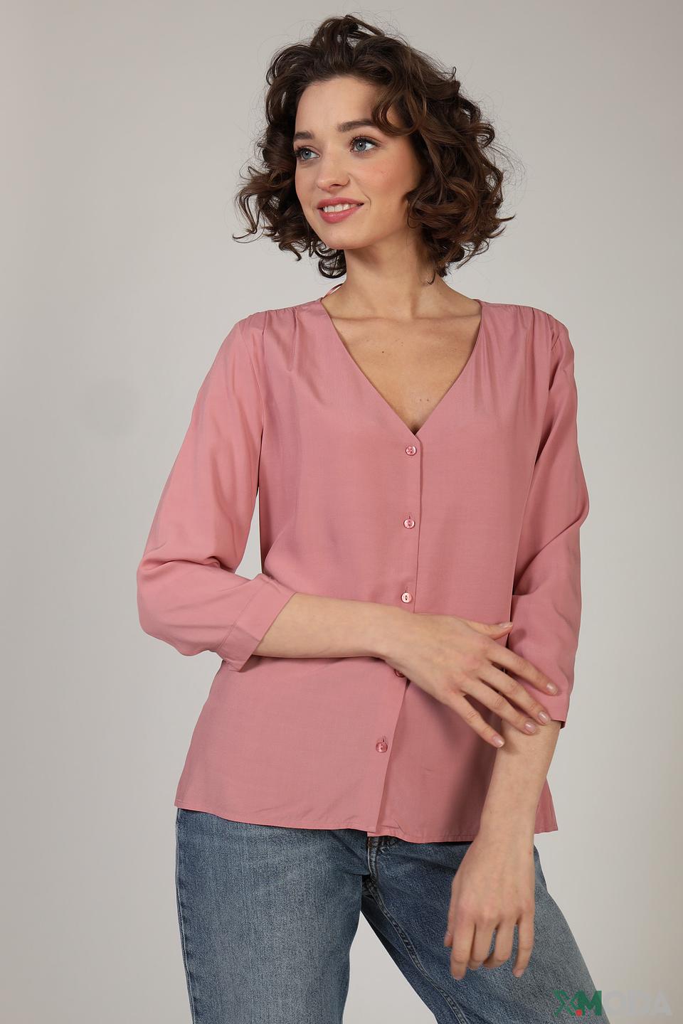 Блуза Tom Tailor розовая с 3/4 рукавом