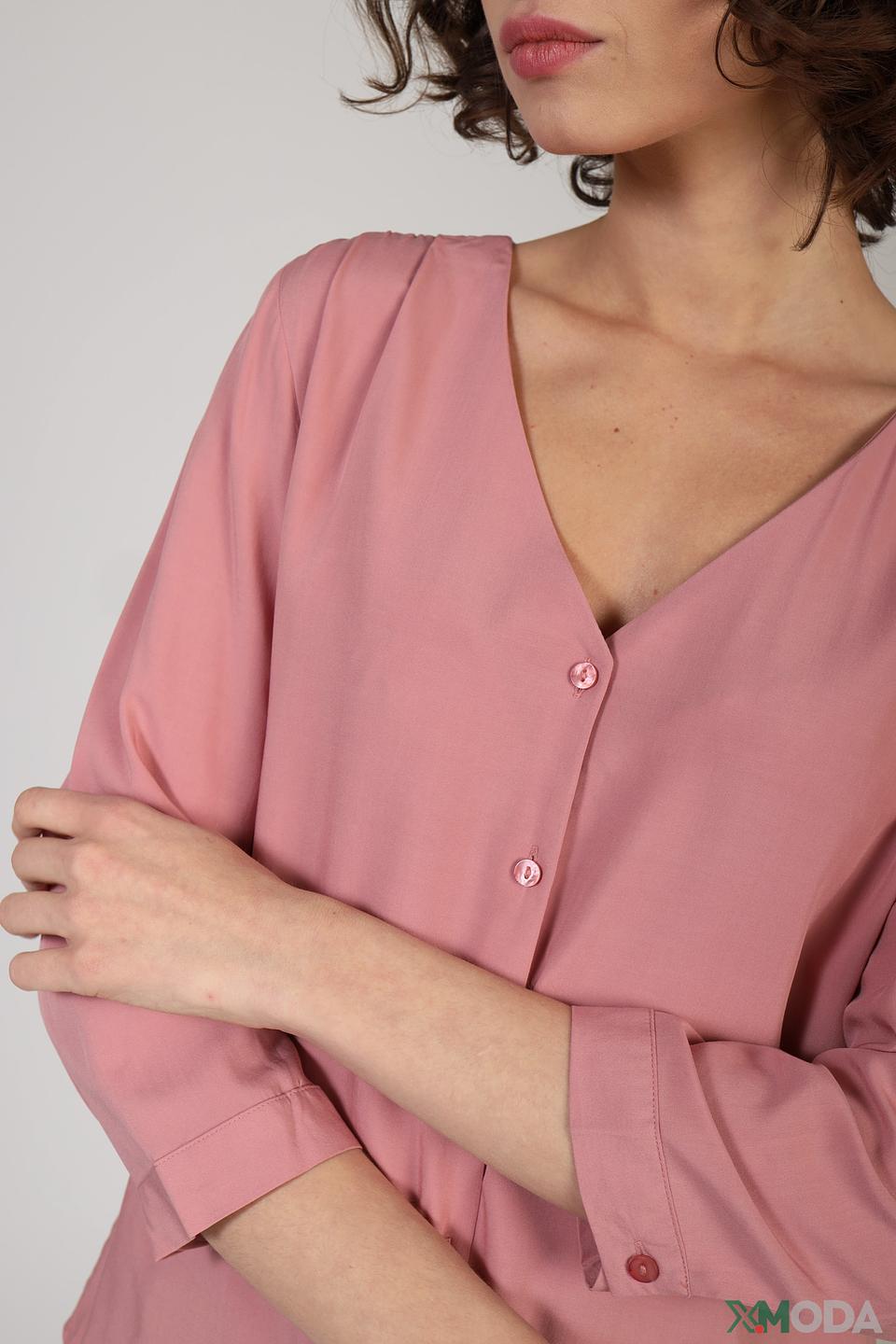 Блуза Tom Tailor розовая с 3/4 рукавом