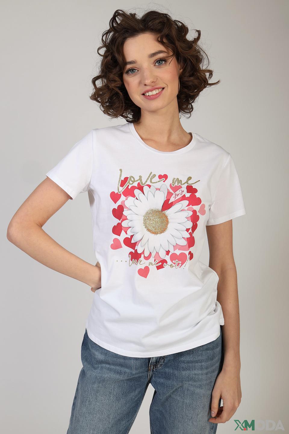 Футболка Liu-Jo Jeans с цветочным принтом