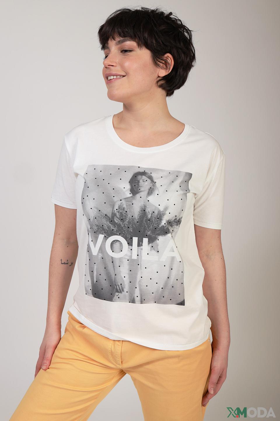 Футболка Oui с принтом VOILA