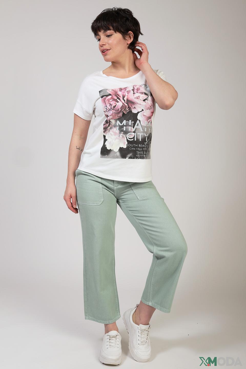 Футболка Monari с цветочным принтом