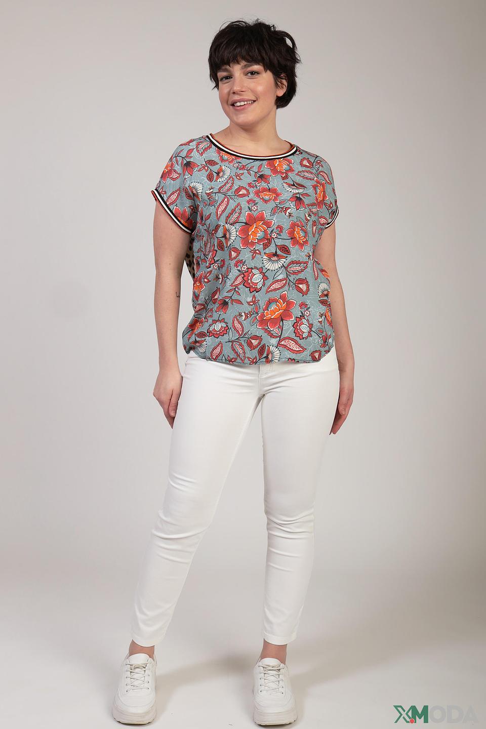 Брюки Oui белые прямые