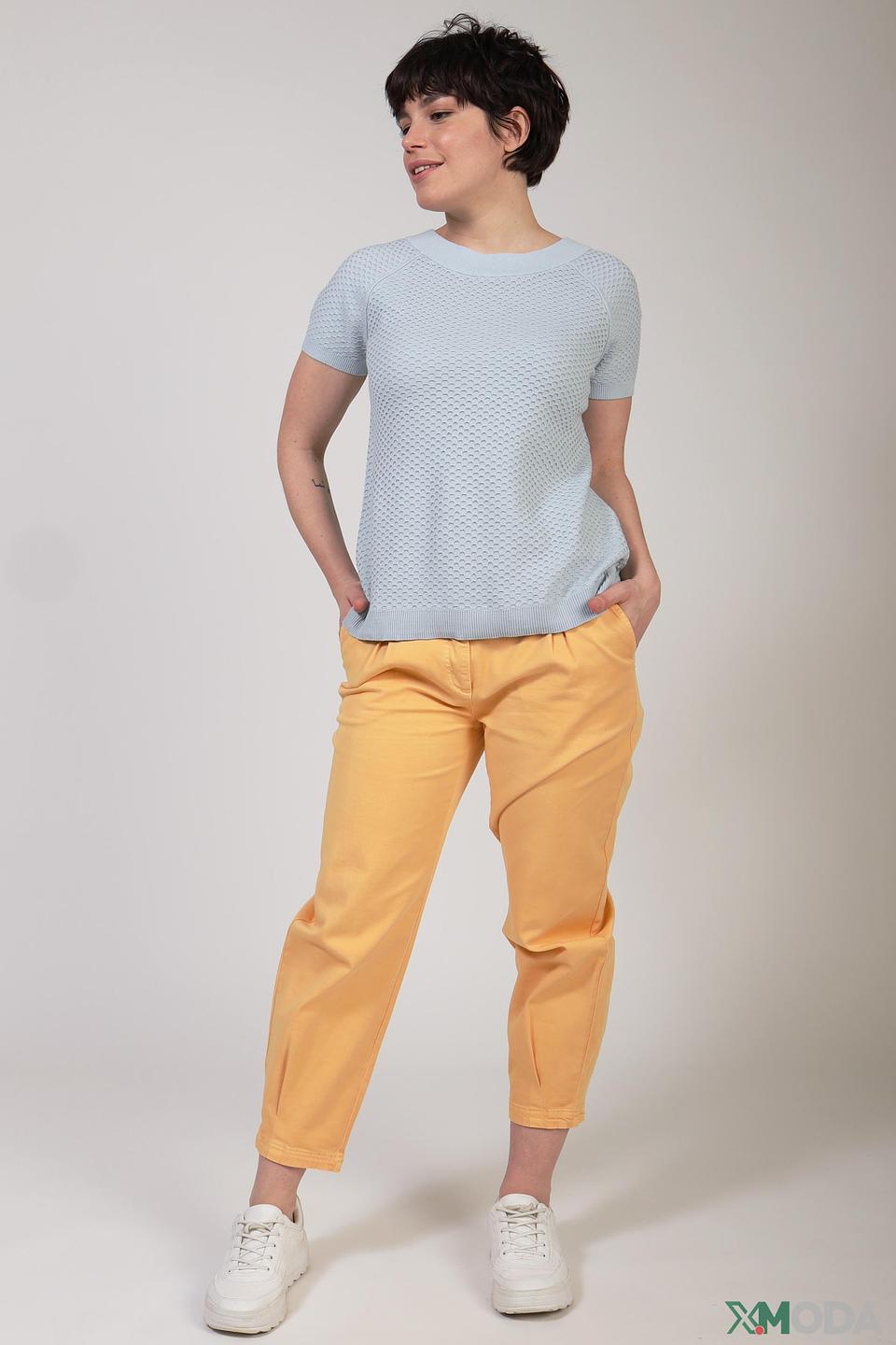 Пуловер Oui женский голубой