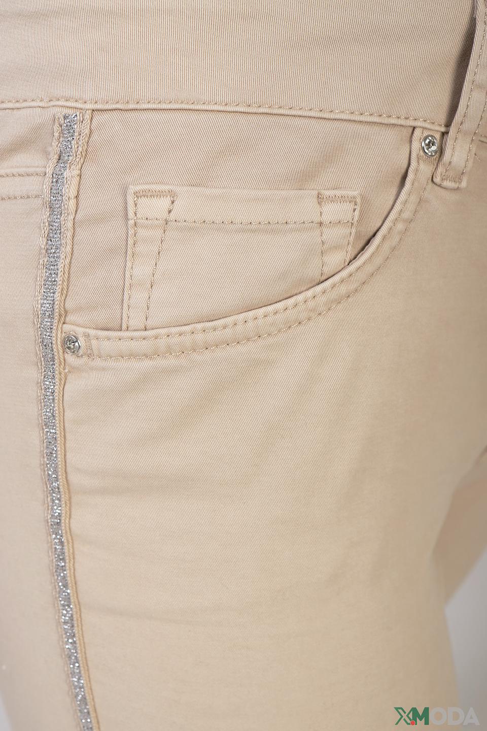 Брюки Via Appia бежевые с декором