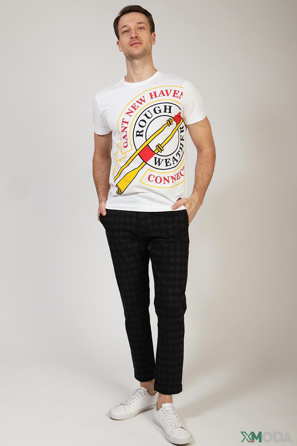 Брюки Gaudi Jeans чёрные в клетку