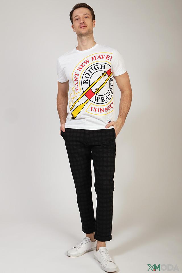 Брюки Gaudi Jeans чёрные в клетку