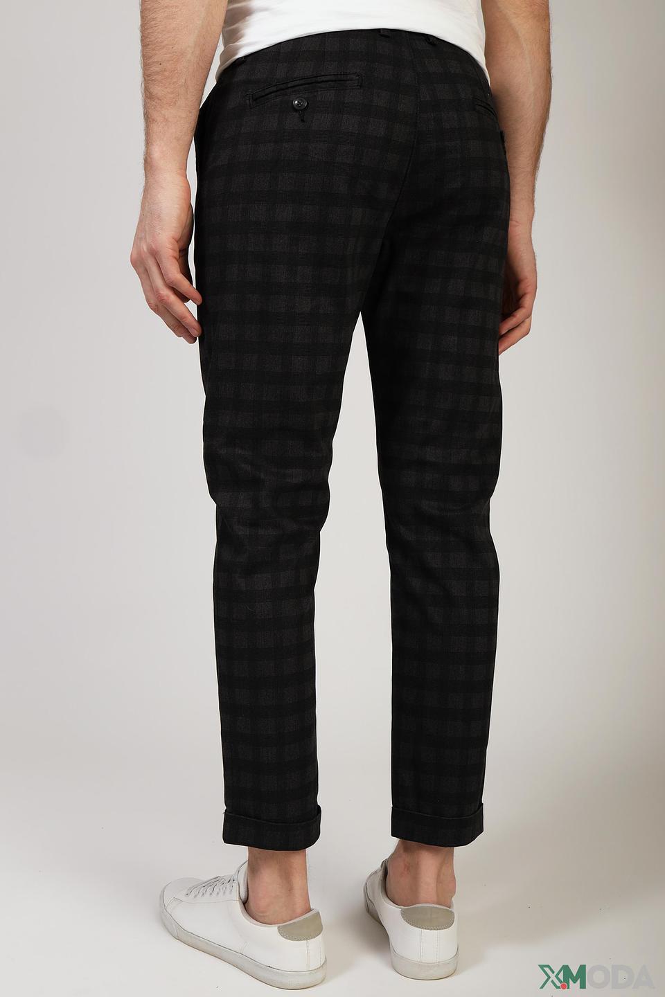 Брюки Gaudi Jeans чёрные в клетку