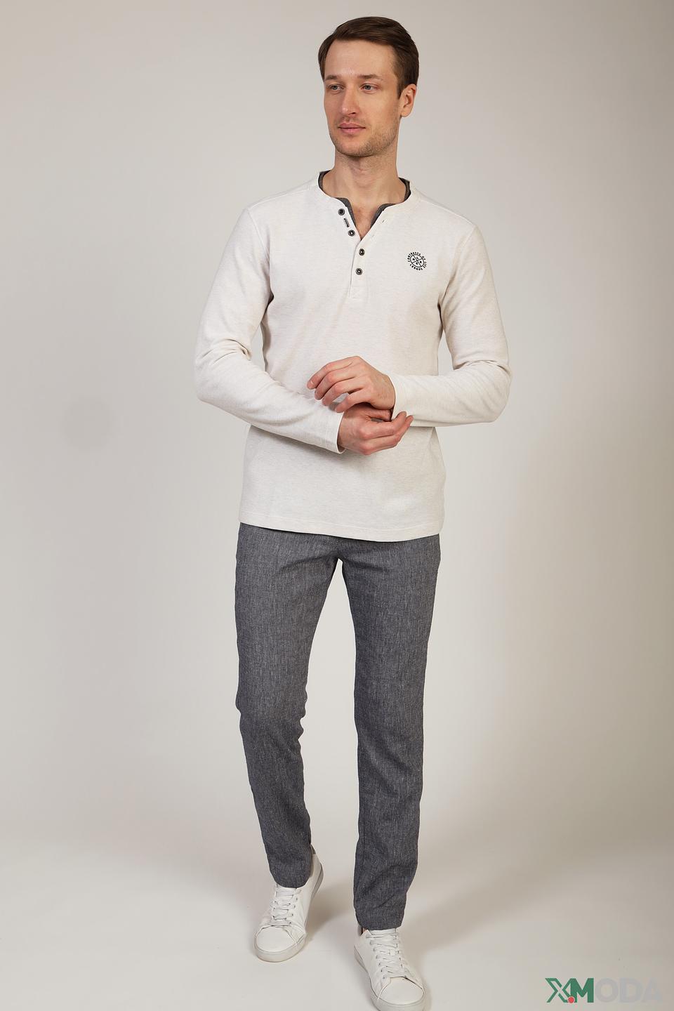 Футболка Lerros с планкой светло-серая