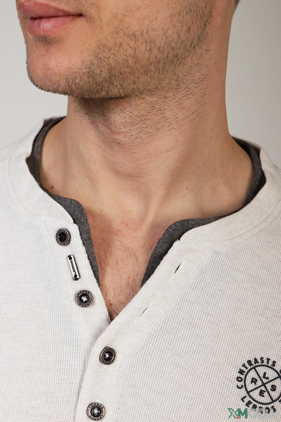 Футболка Lerros с планкой светло-серая