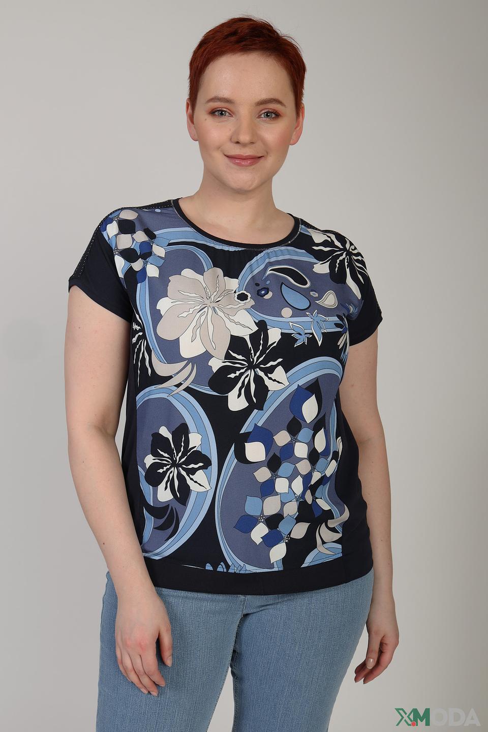 Блуза Via Appia с цветочным принтом