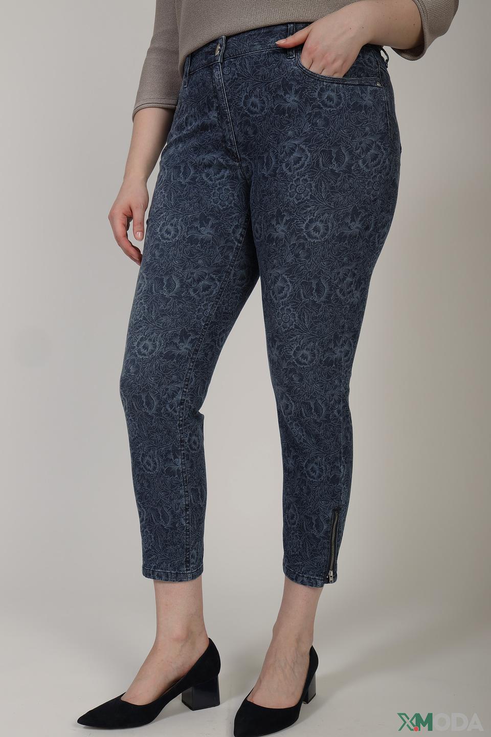 Джинсы Zerres с узором синие