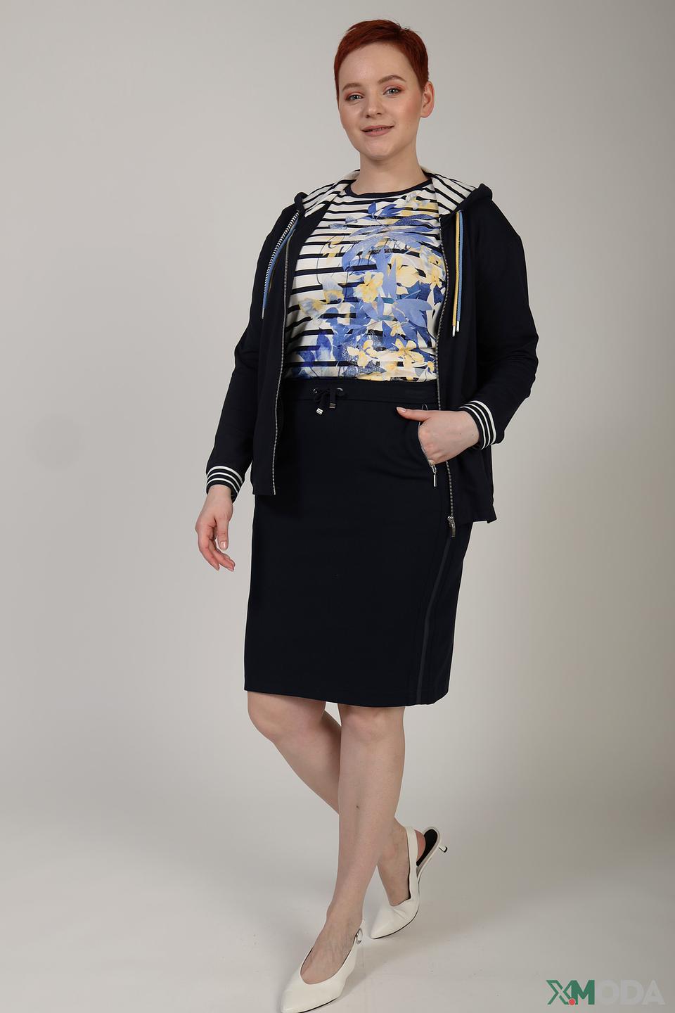 Юбка Rabe collection чёрная приталенная