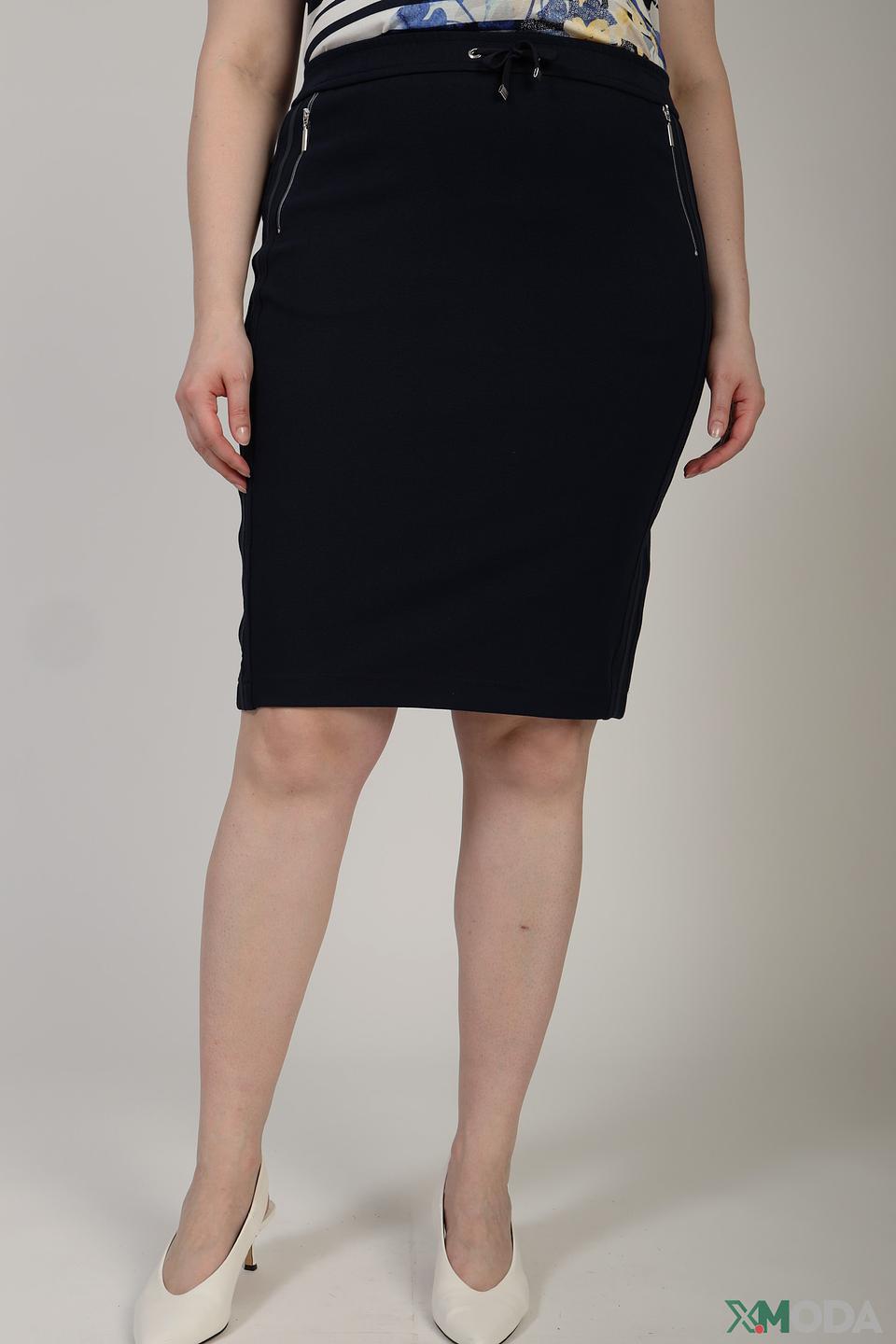 Юбка Rabe collection чёрная приталенная