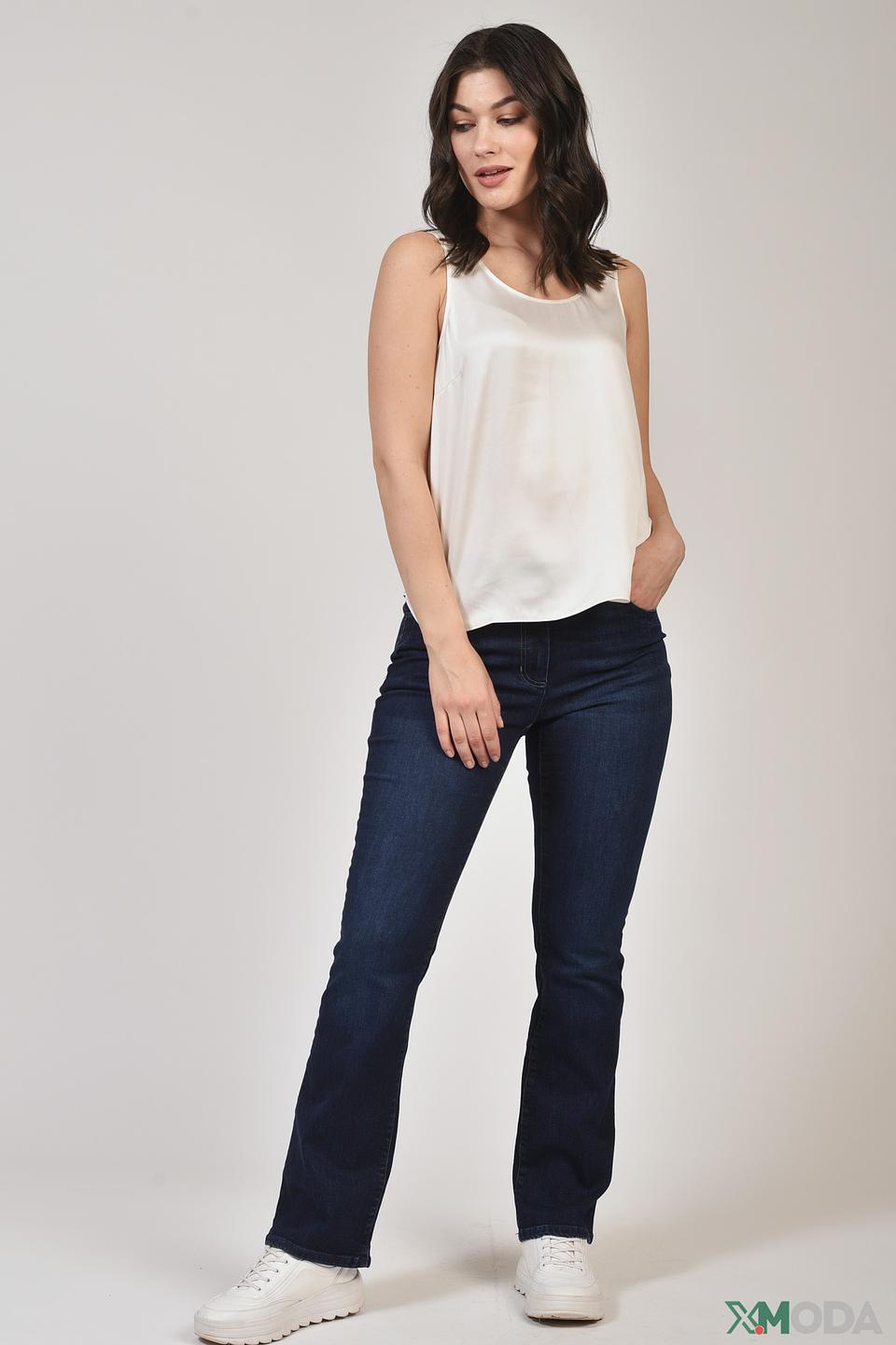 Топ Mos Mosh шёлковый белый