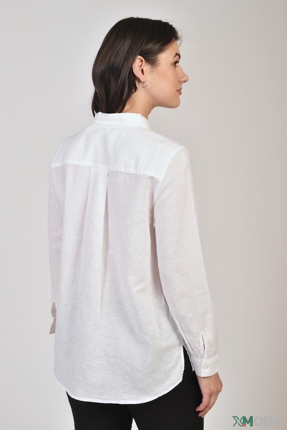 Блуза Via Appia из льна белая