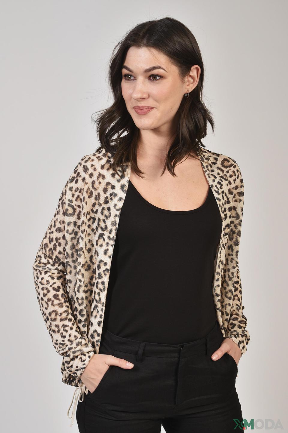 Жакет Oui с леопардовым принтом