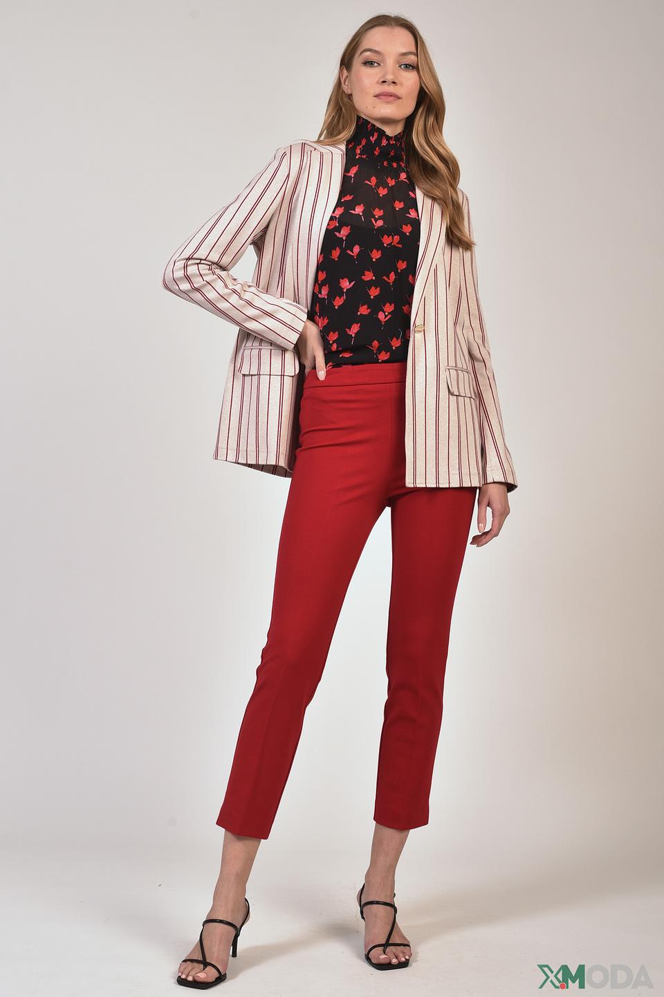 Жакет Penny Black Grey в полоску бежевый