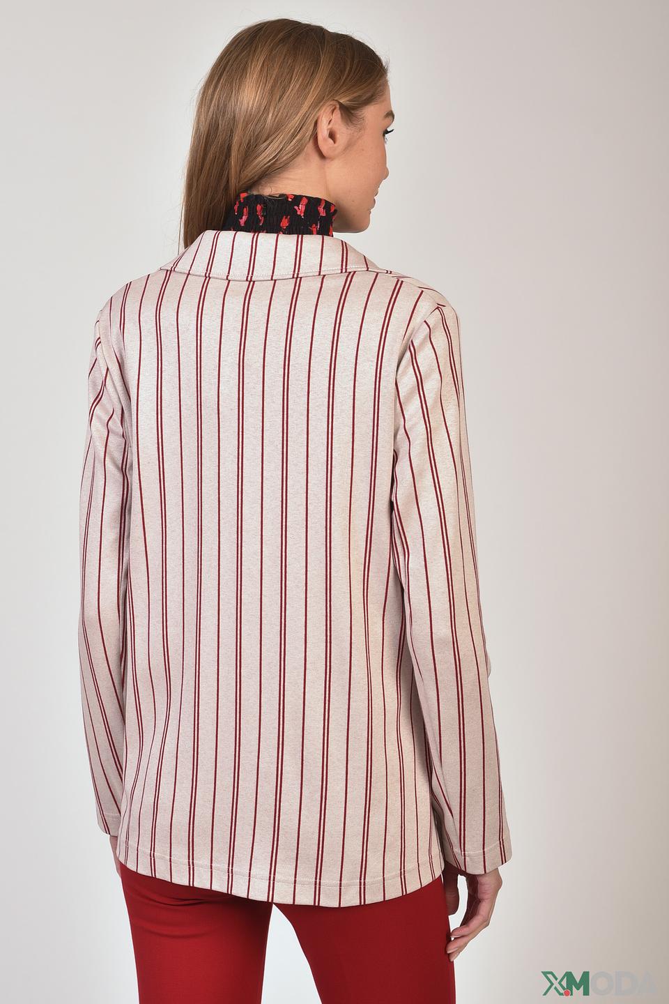 Жакет Penny Black Grey в полоску бежевый