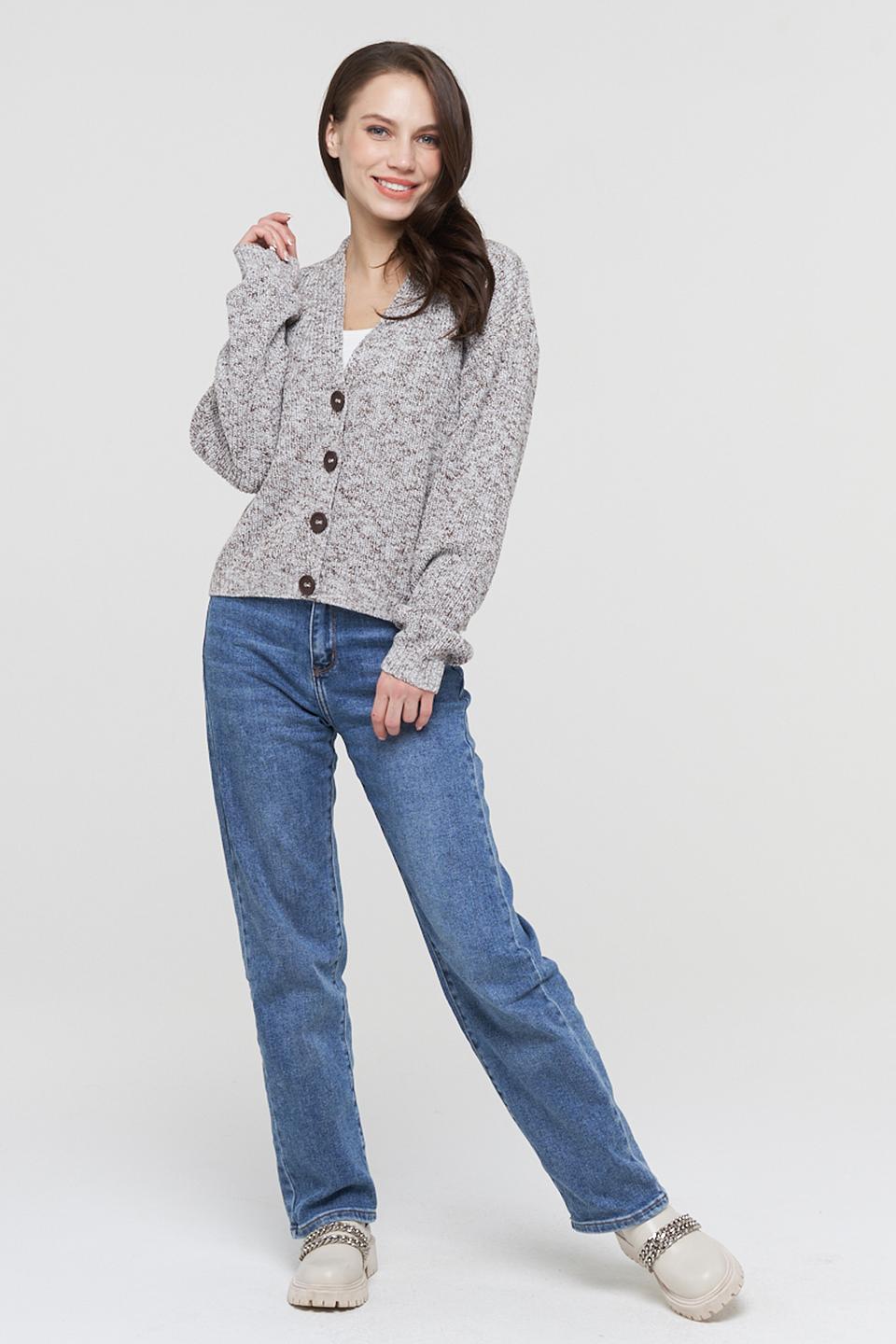 Кардиган VAY вязаный меланж