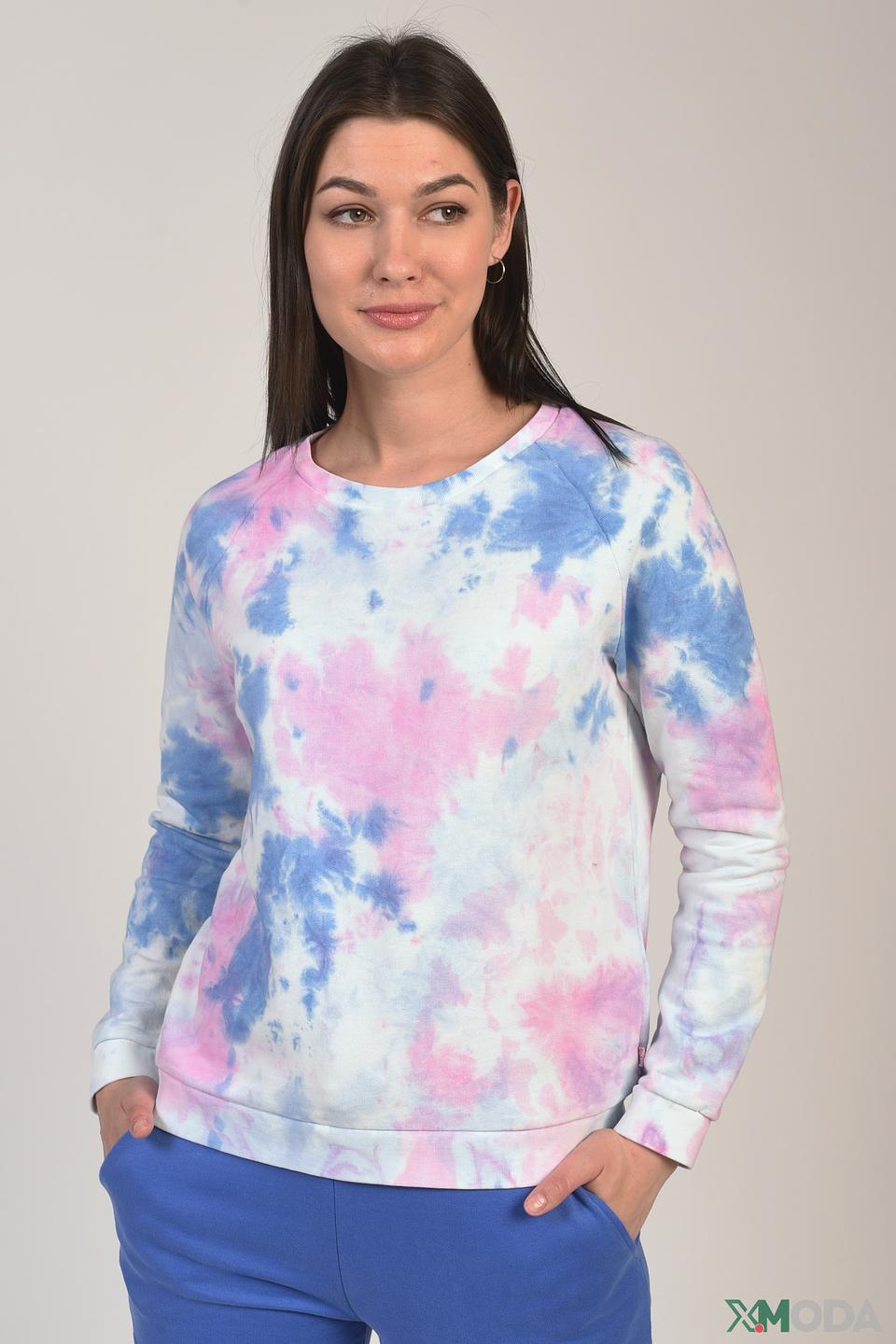 Пуловер Frieda and Freddies tie-dye розовый