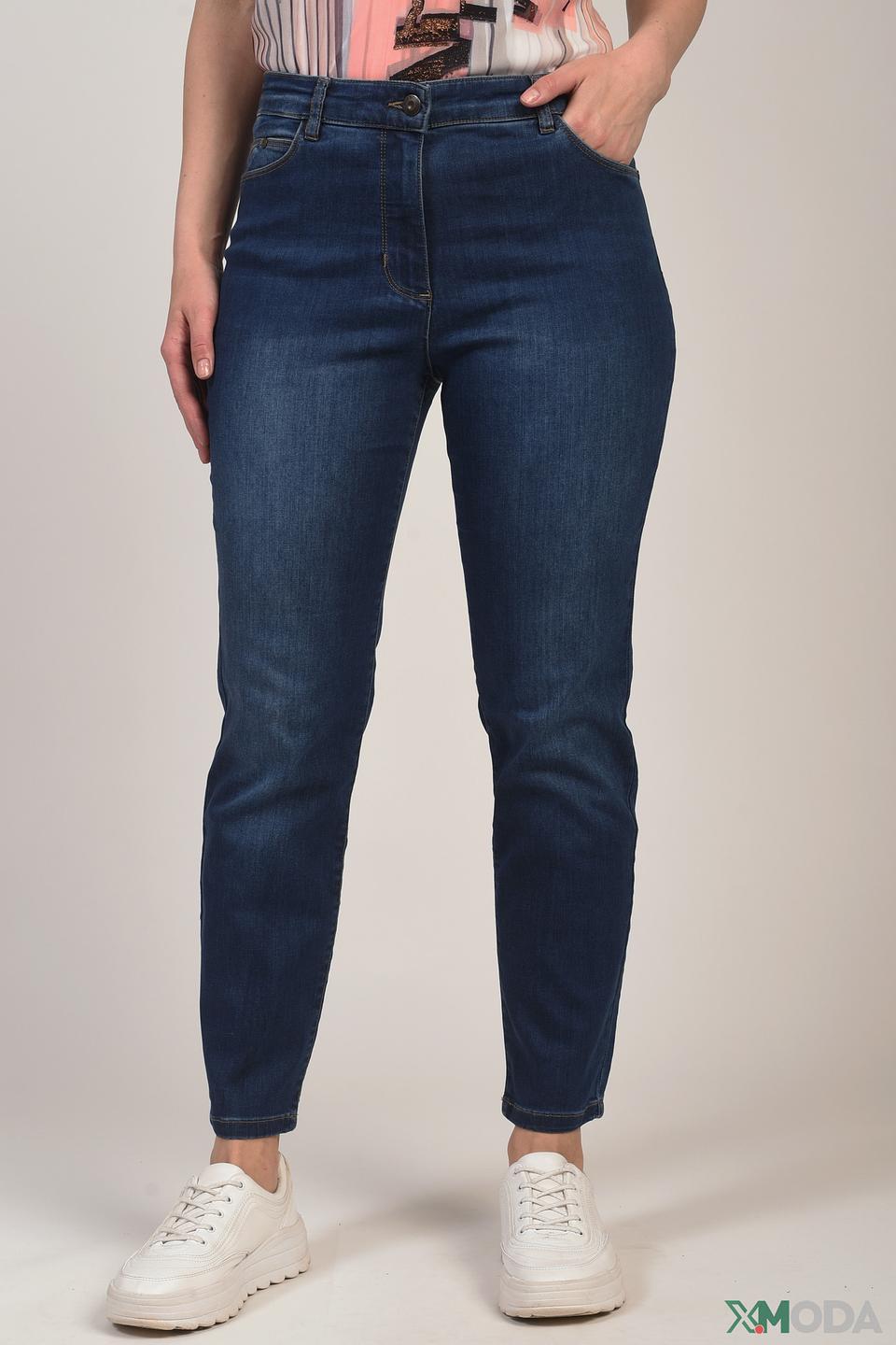 Джинсы Olsen с высокой талией синие