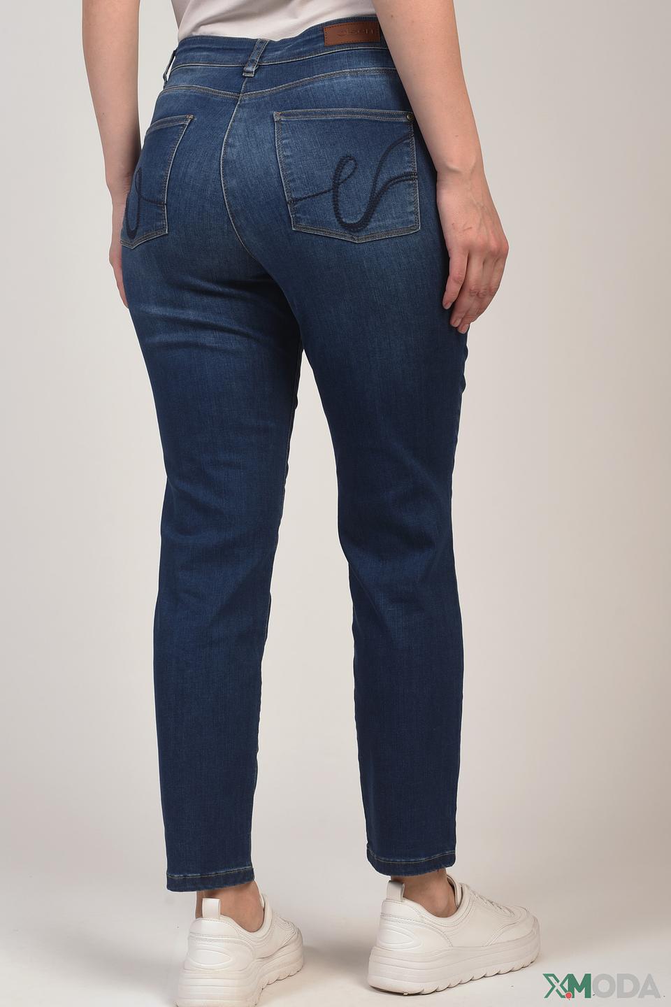 Джинсы Olsen с высокой талией синие