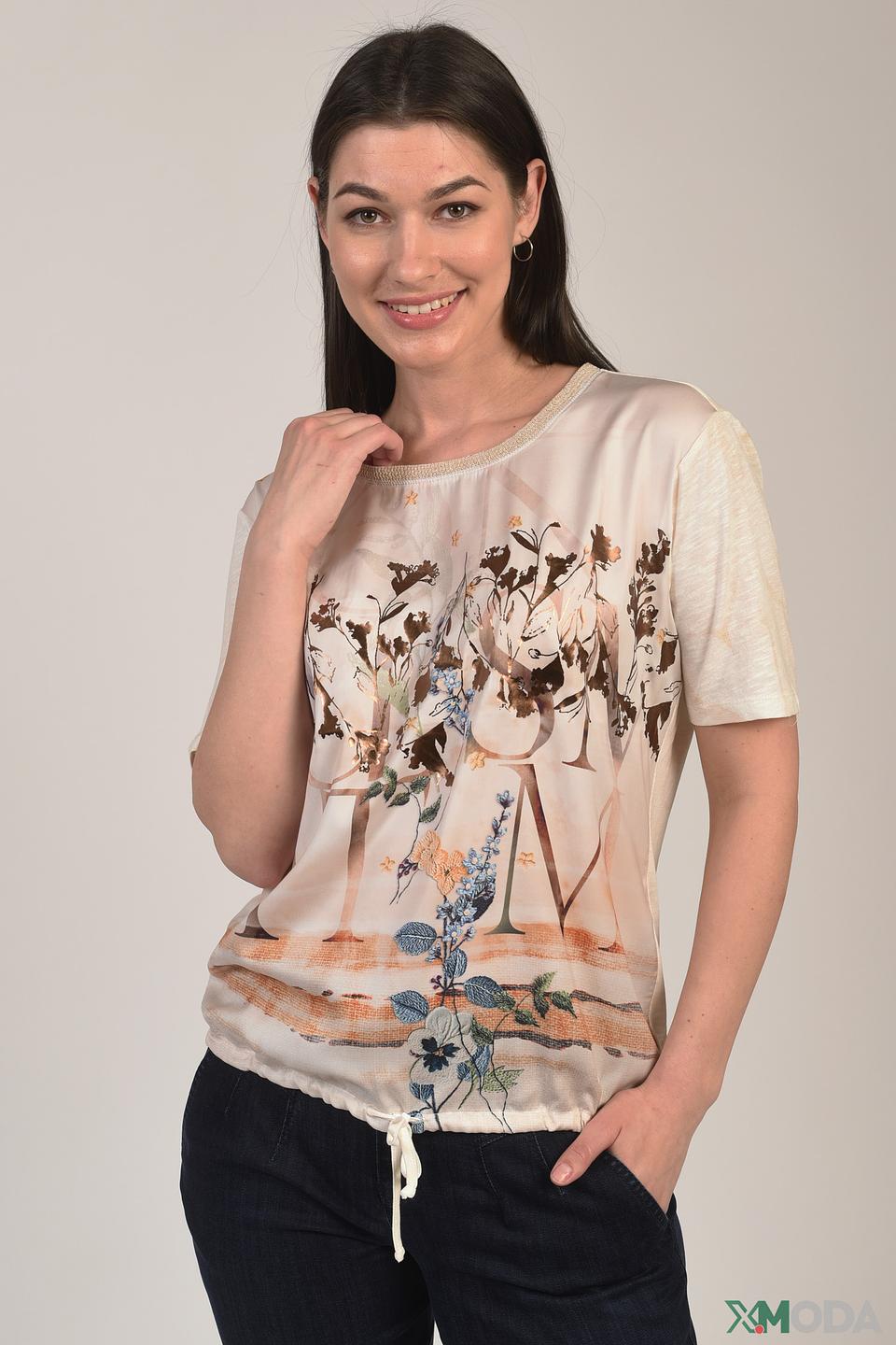 Футболка Lecomte с принтом