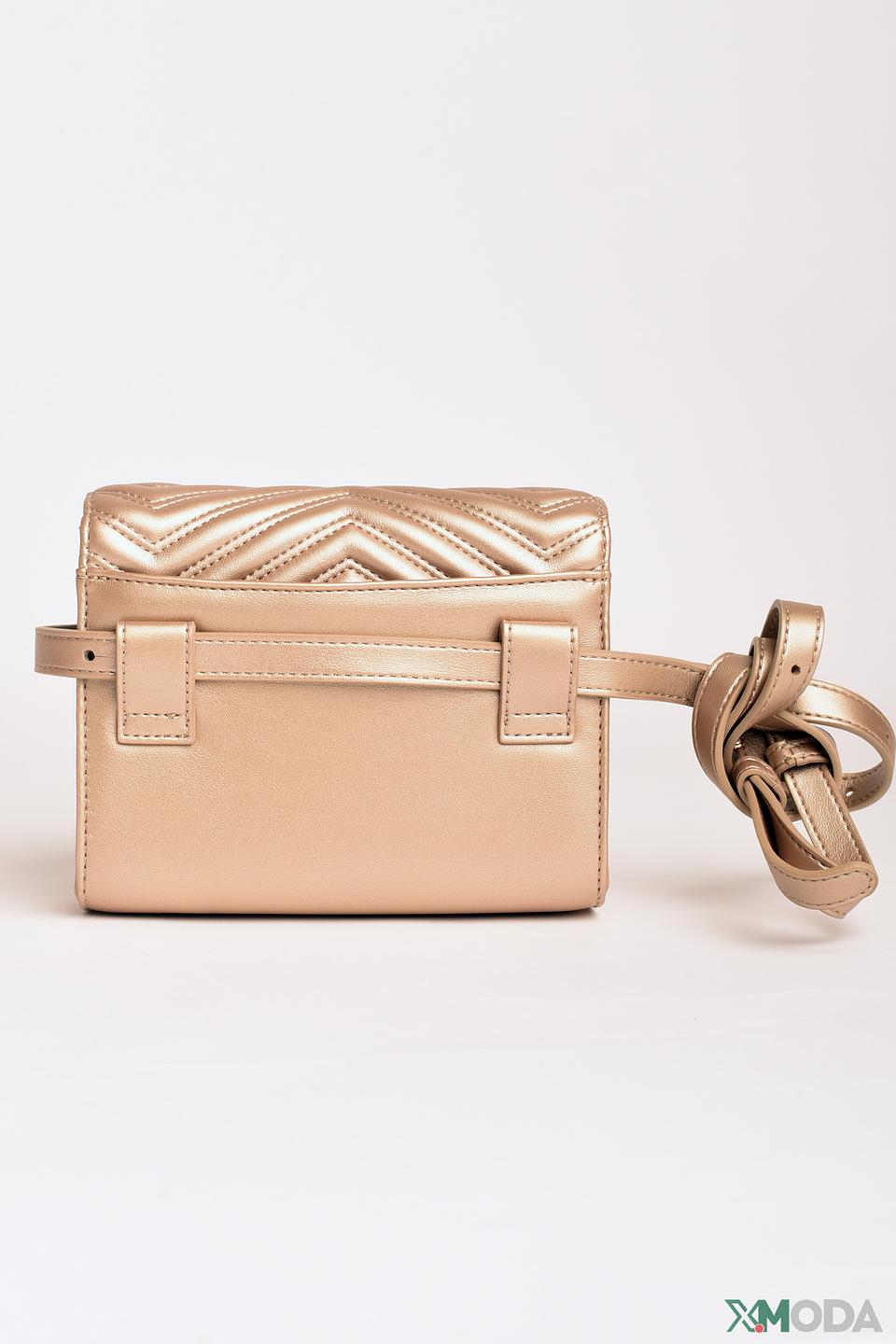 Сумка Emporio Armani стеганая золотистая