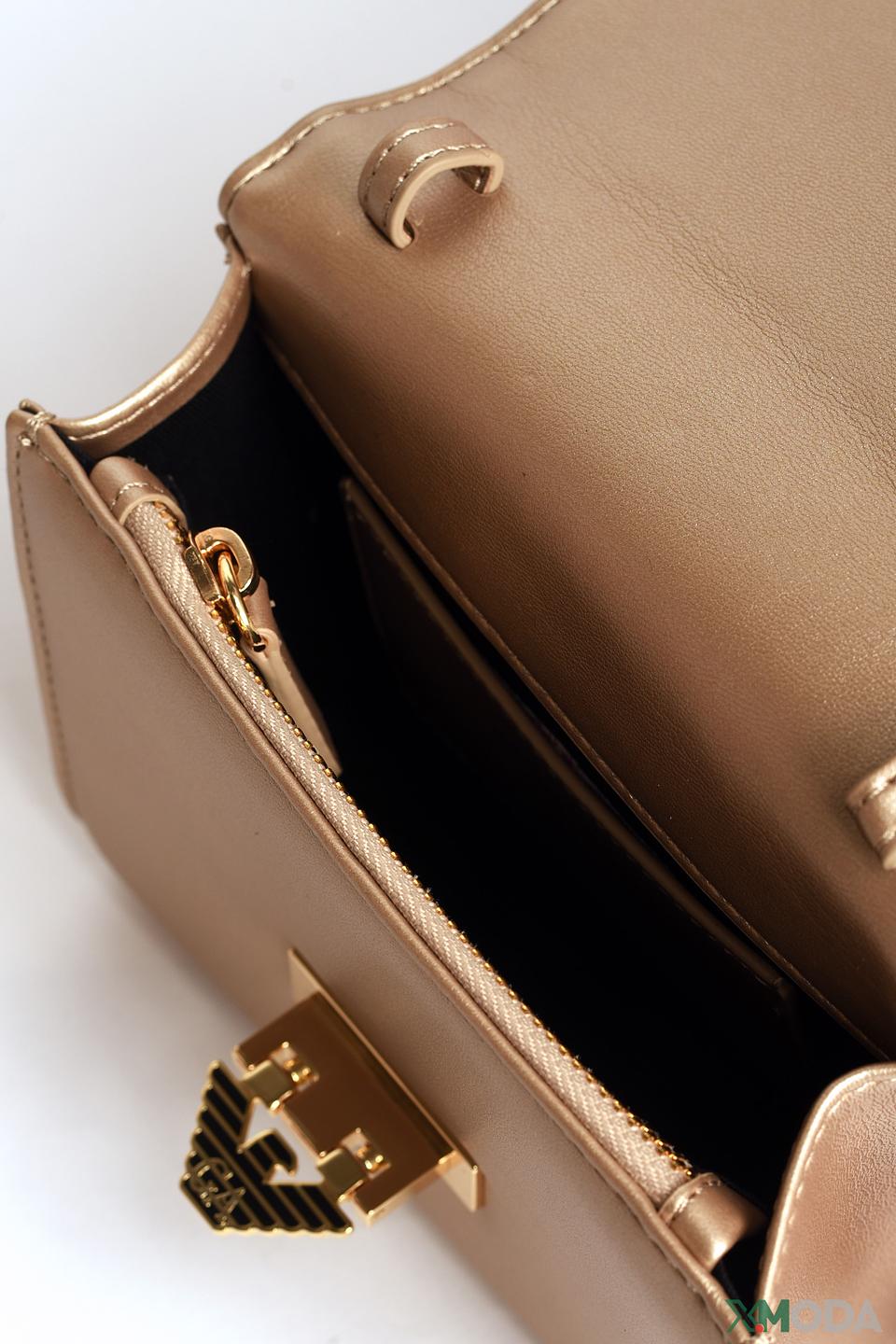 Сумка Emporio Armani стеганая золотистая