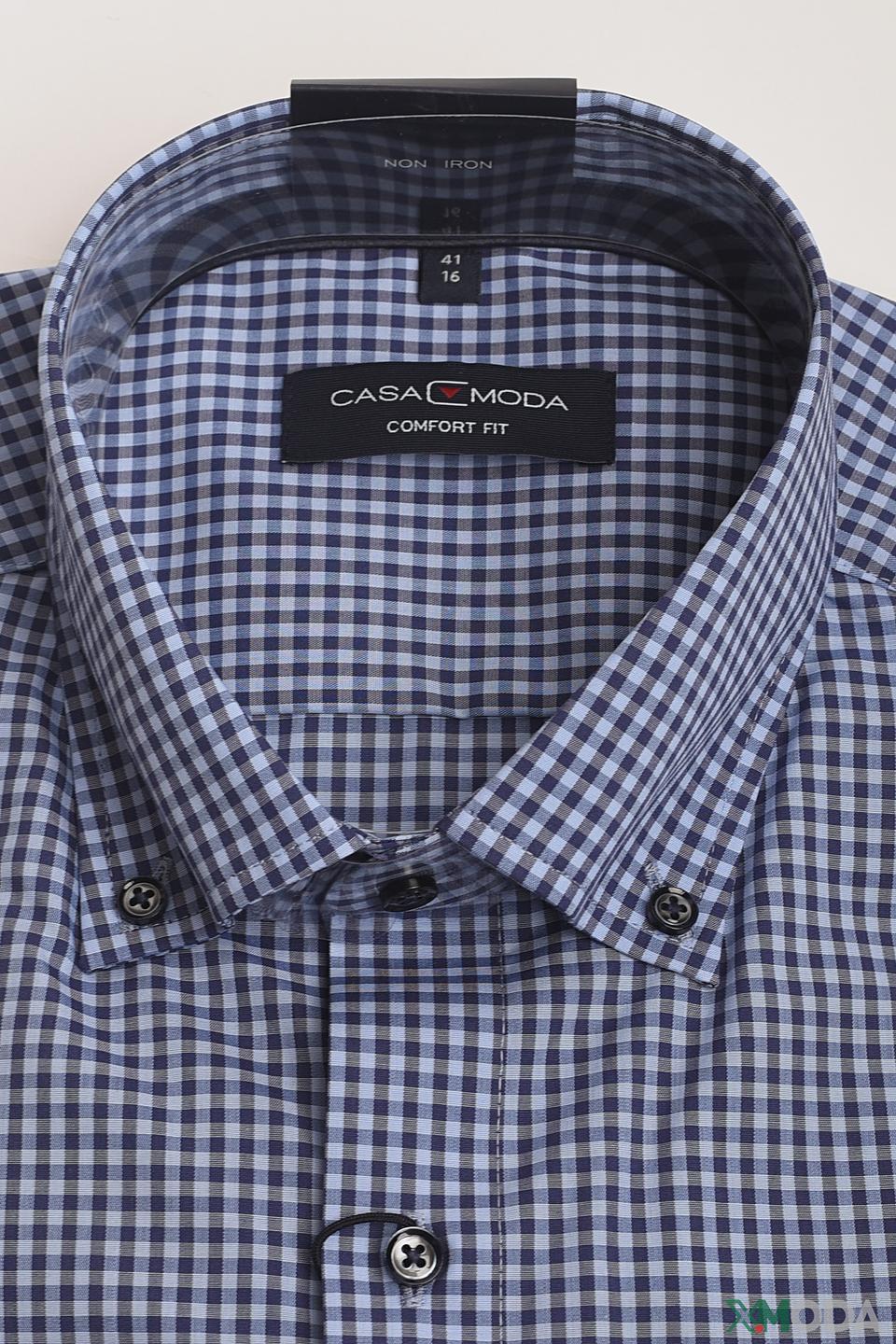 Рубашка Casa Moda в клетку синяя